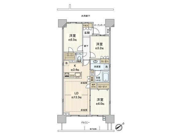 検見川浜レジデンス 間取図(平面図) 検見川浜レジデンス 間取図(平面図)