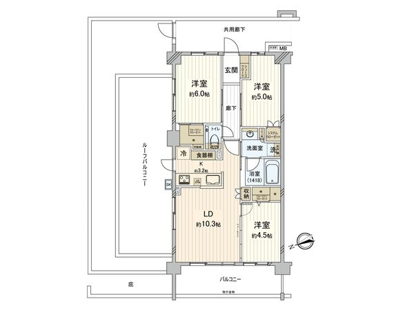 エクセレントシティ新検見川 間取図(平面図) エクセレントシティ新検見川 間取図(平面図)