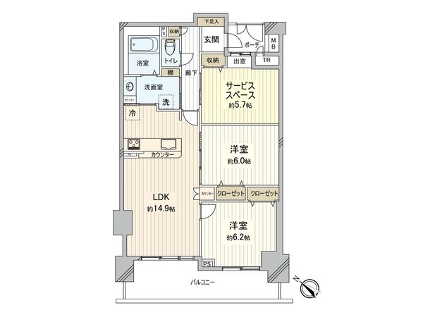 シティウインズ千葉登戸 間取図(平面図) シティウインズ千葉登戸 間取図(平面図)