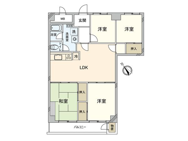 東建検見川マンション 間取図(平面図) 東建検見川マンション 間取図(平面図)
