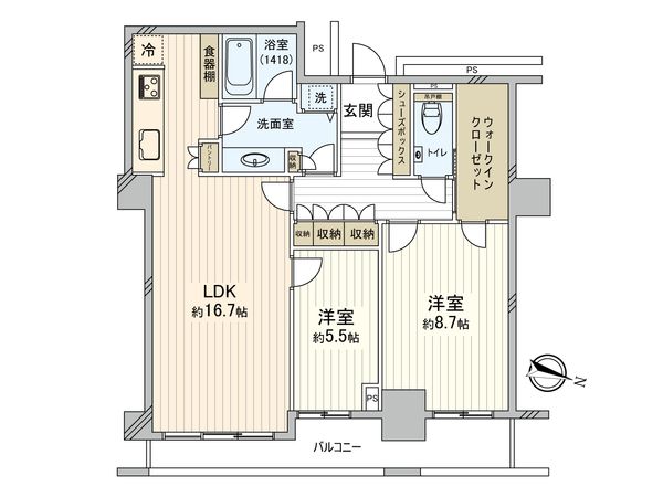 セントラルパーク・イースト幕張パークタワー 間取図(平面図)