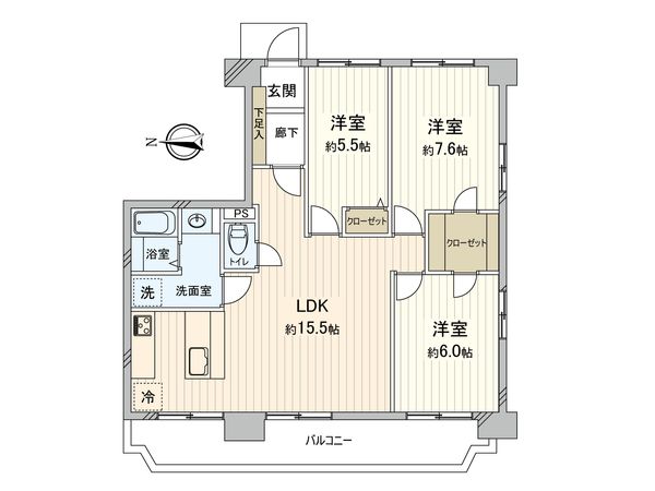 検見川ハウスB棟 間取図(平面図) 検見川ハウスB棟 間取図(平面図)