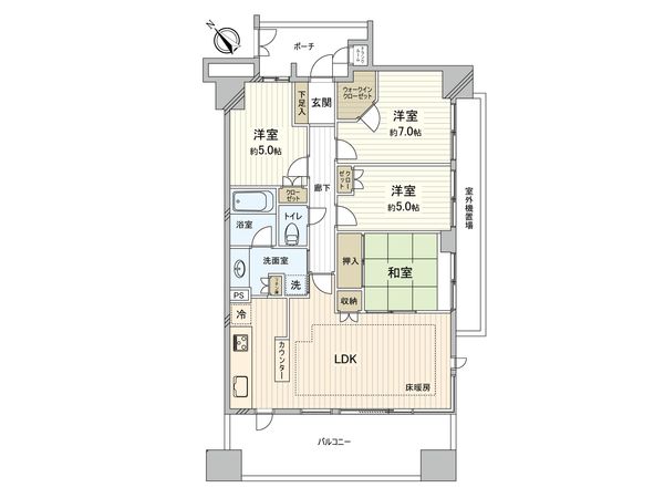 ウェリス検見川浜 間取図(平面図) ウェリス検見川浜 間取図(平面図)