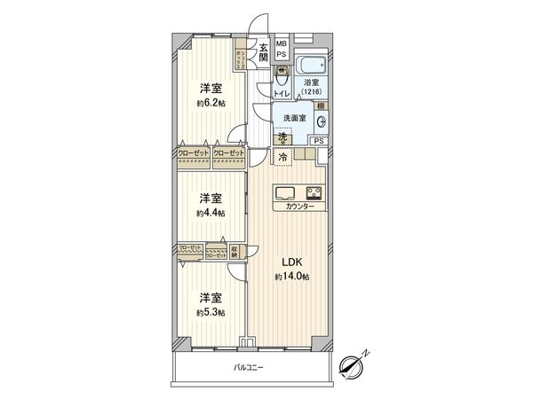 検見川パークハウス A号棟 間取図(平面図) 検見川パークハウス A号棟 間取図(平面図)