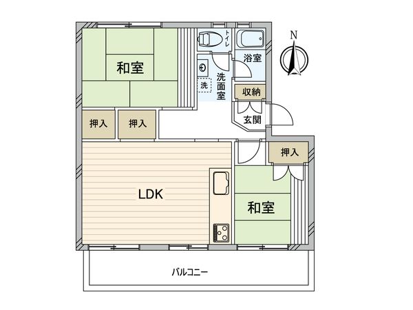 高洲二丁目住宅第七―壱九号棟 間取図(平面図) 高洲二丁目住宅第七―壱九号棟 間取図(平面図)