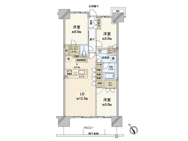 ザ・レジデンス検見川浜ガーデンズ第Ⅱ街区 間取図(平面図) ザ・レジデンス検見川浜ガーデンズ第Ⅱ街区 間取図(平面図)