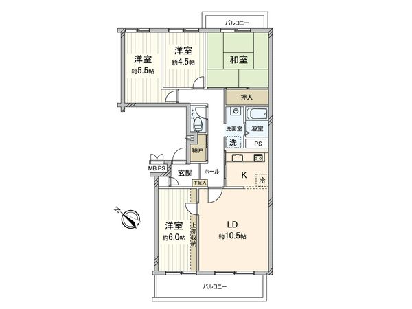 第二検見川ハウス 間取図(平面図) 第二検見川ハウス 間取図(平面図)