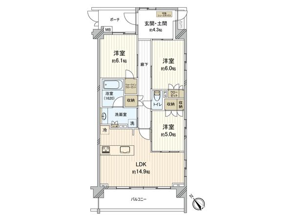 ダイアパレス検見川浜テラス 間取図(平面図) ダイアパレス検見川浜テラス 間取図(平面図)
