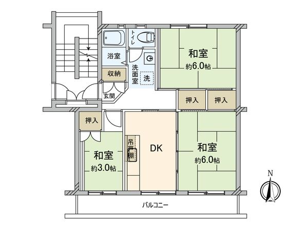 高洲二丁目住宅 間取図(平面図) 高洲二丁目住宅 間取図(平面図)