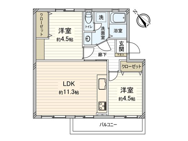 高洲二丁目住宅 間取図(平面図) 高洲二丁目住宅 間取図(平面図)