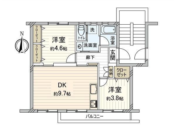 高洲二丁目住宅 間取図(平面図) 間取図(平面図)