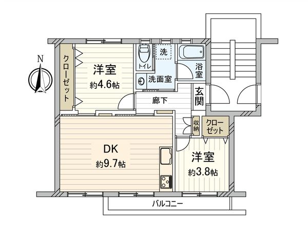 高洲二丁目住宅第五―壱弐号棟 間取図(平面図) 高洲二丁目住宅第五―壱弐号棟 間取図(平面図)