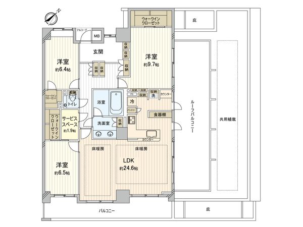 サンクタス稲毛海岸ベラコスタ 間取図(平面図) 間取図(平面図)