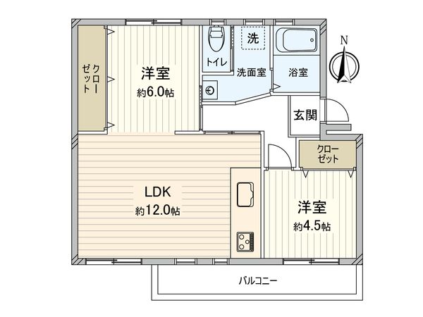高洲一丁目住宅 間取図(平面図)