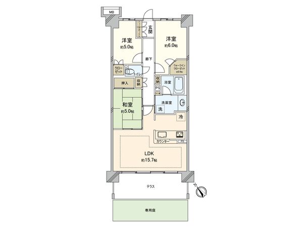 ザ・パークハウス新検見川 イーストレジデンス 間取図(平面図) 間取図(平面図)