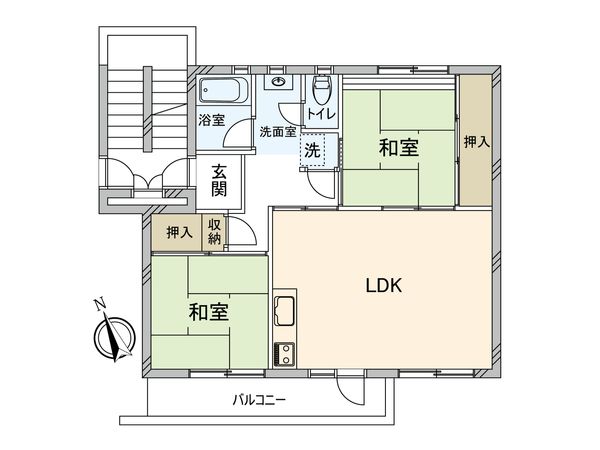 真砂一丁目団地 間取図(平面図) 真砂一丁目団地 間取図(平面図)