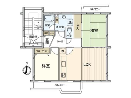 稲毛高浜南団地 間取図(平面図)