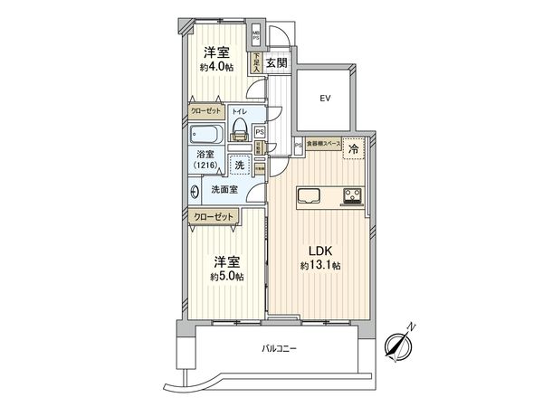 コスモハイム蘇我 間取図(平面図) 間取図(平面図)