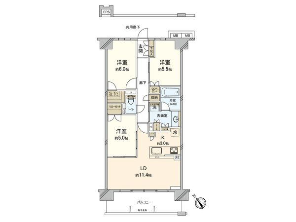 レーベン検見川浜GRANVARDI 間取図(平面図) レーベン検見川浜GRANVARDI 間取図(平面図)