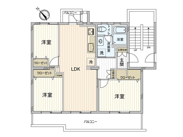 稲毛高浜北住宅 間取図(平面図) 稲毛高浜北住宅 間取図(平面図)