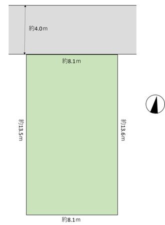 船橋市薬円台5丁目 土地 区画図