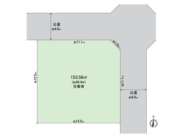船橋市松が丘2丁目 土地 区画図