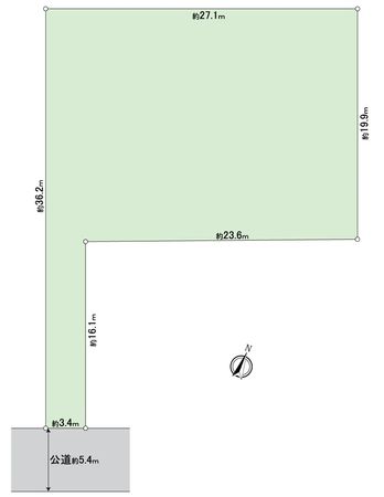 船橋市習志野台4丁目 土地(古家有) 区画図 船橋市習志野台4丁目 土地(古家有) 区画図