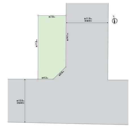 船橋市習志野台2丁目 土地(更地) 区画図 船橋市習志野台2丁目 土地(更地) 区画図