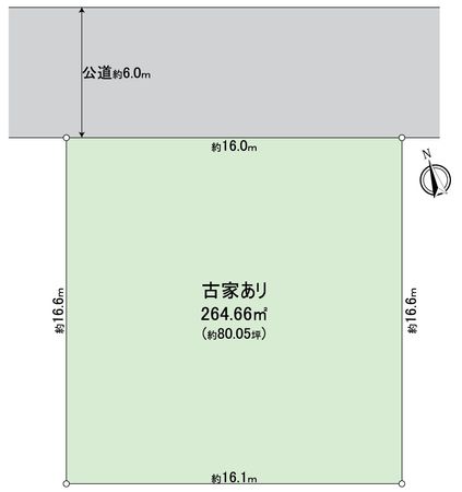船橋市習志野台2丁目 土地(古家有) 区画図 船橋市習志野台2丁目 土地(古家有) 区画図