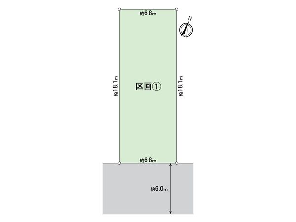 船橋市習志野台2丁目土地(更地渡し)区画① 区画図 船橋市習志野台2丁目土地(更地渡し)区画① 区画図