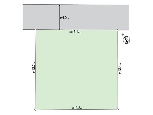船橋市大穴南2丁目 土地(古家有) 区画図 船橋市大穴南2丁目 土地(古家有) 区画図