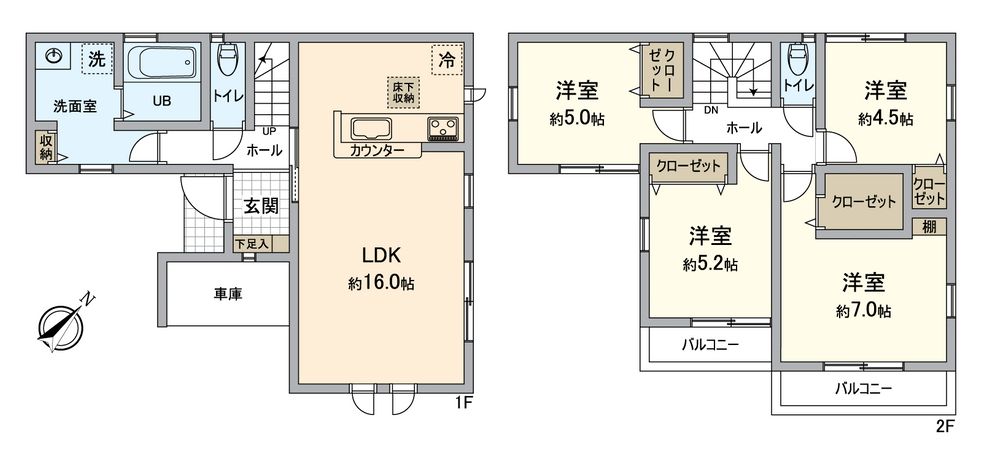 船橋市芝山6丁目 新築戸建 間取図(平面図)