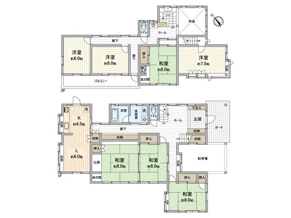 船橋市松が丘2丁目 戸建 間取図(平面図) 間取図(平面図)