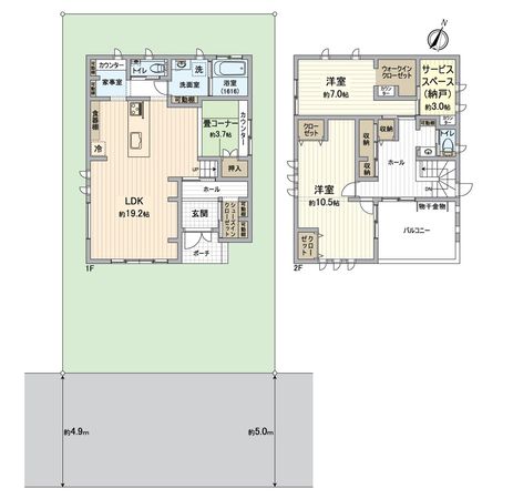 船橋市習志野台4丁目 戸建 間取図(平面図) 船橋市習志野台4丁目 戸建 間取図(平面図)
