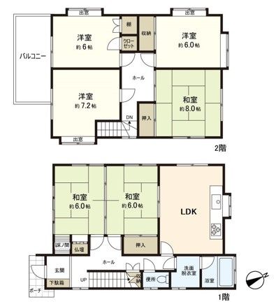 新高根1丁目 戸建 間取図(平面図)