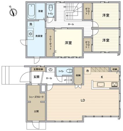 船橋市三咲5丁目 戸建 間取図(平面図) 船橋市三咲5丁目 戸建 間取図(平面図)
