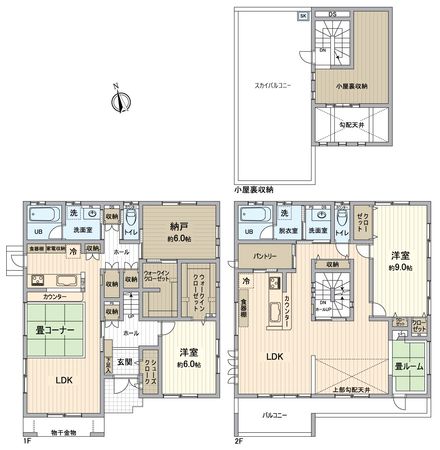 八千代市緑が丘西3丁目 戸建 間取図(平面図) 八千代市緑が丘西3丁目 戸建 間取図(平面図)