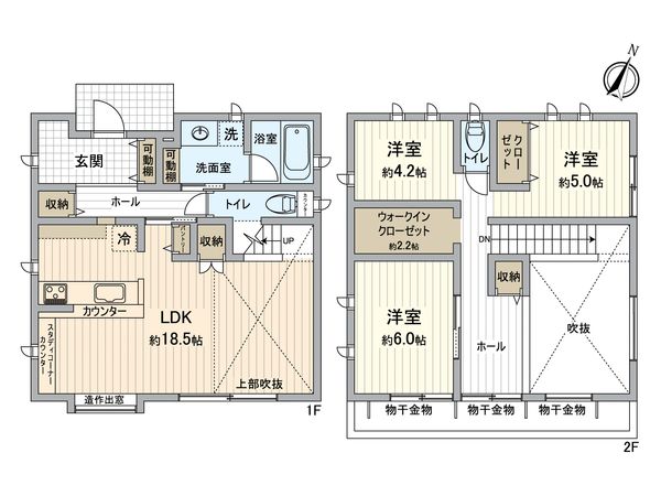 船橋市高根町 戸建 間取図(平面図) 船橋市高根町 戸建 間取図(平面図)