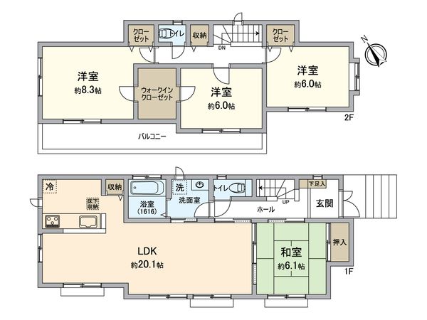 八千代市吉橋 戸建 間取図(平面図) 八千代市吉橋 戸建 間取図(平面図)