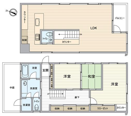 船橋市西習志野3丁目 戸建 間取図(平面図) 船橋市西習志野3丁目 戸建 間取図(平面図)