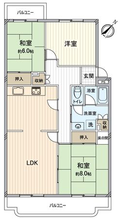習志野七ツ台住宅 間取図(平面図) 習志野七ツ台住宅 間取図(平面図)