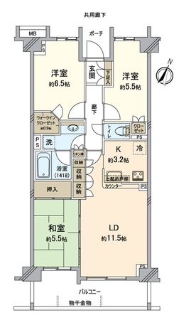 セントラルコート船橋習志野台 間取図(平面図) セントラルコート船橋習志野台 間取図(平面図)