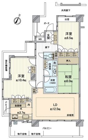ディアステージ習志野台 間取図(平面図) ディアステージ習志野台 間取図(平面図)