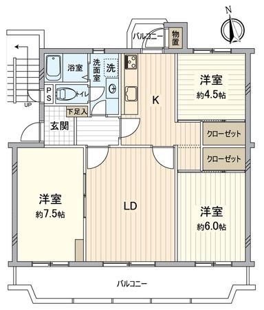 高根台住宅 A棟 間取図(平面図) 高根台住宅 A棟 間取図(平面図)