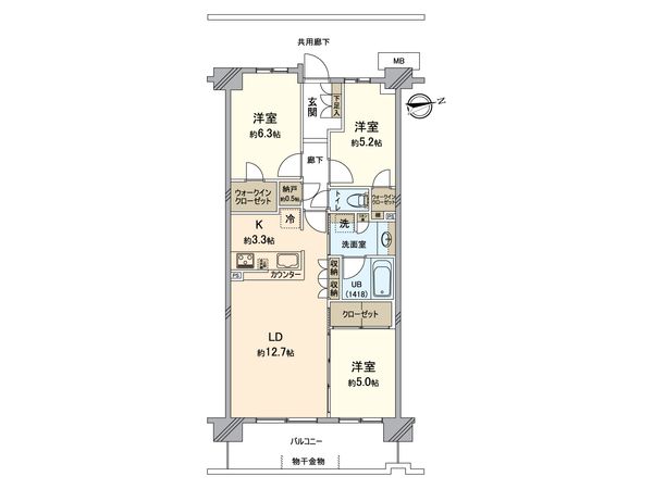 オハナ北習志野 間取図(平面図) オハナ北習志野 間取図(平面図)