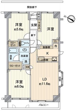 ダイアパレス船橋習志野台 間取図(平面図) 間取図(平面図)