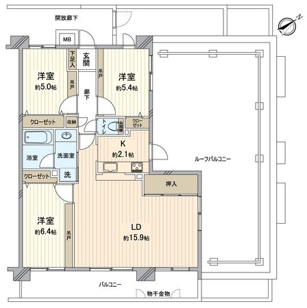 ガーデンコート習志野 間取図(平面図) ガーデンコート習志野 間取図(平面図)