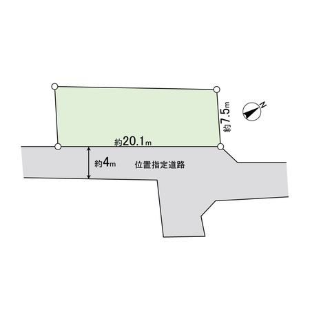 幕張町4丁目 古屋有土地 区画図 幕張町4丁目 古屋有土地 区画図