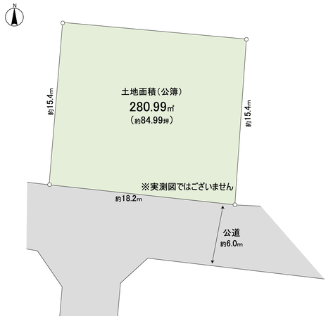 八千代台北3丁目 土地 地形図