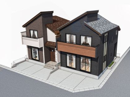 千葉市美浜区高浜6丁目新築戸建 外観パース図